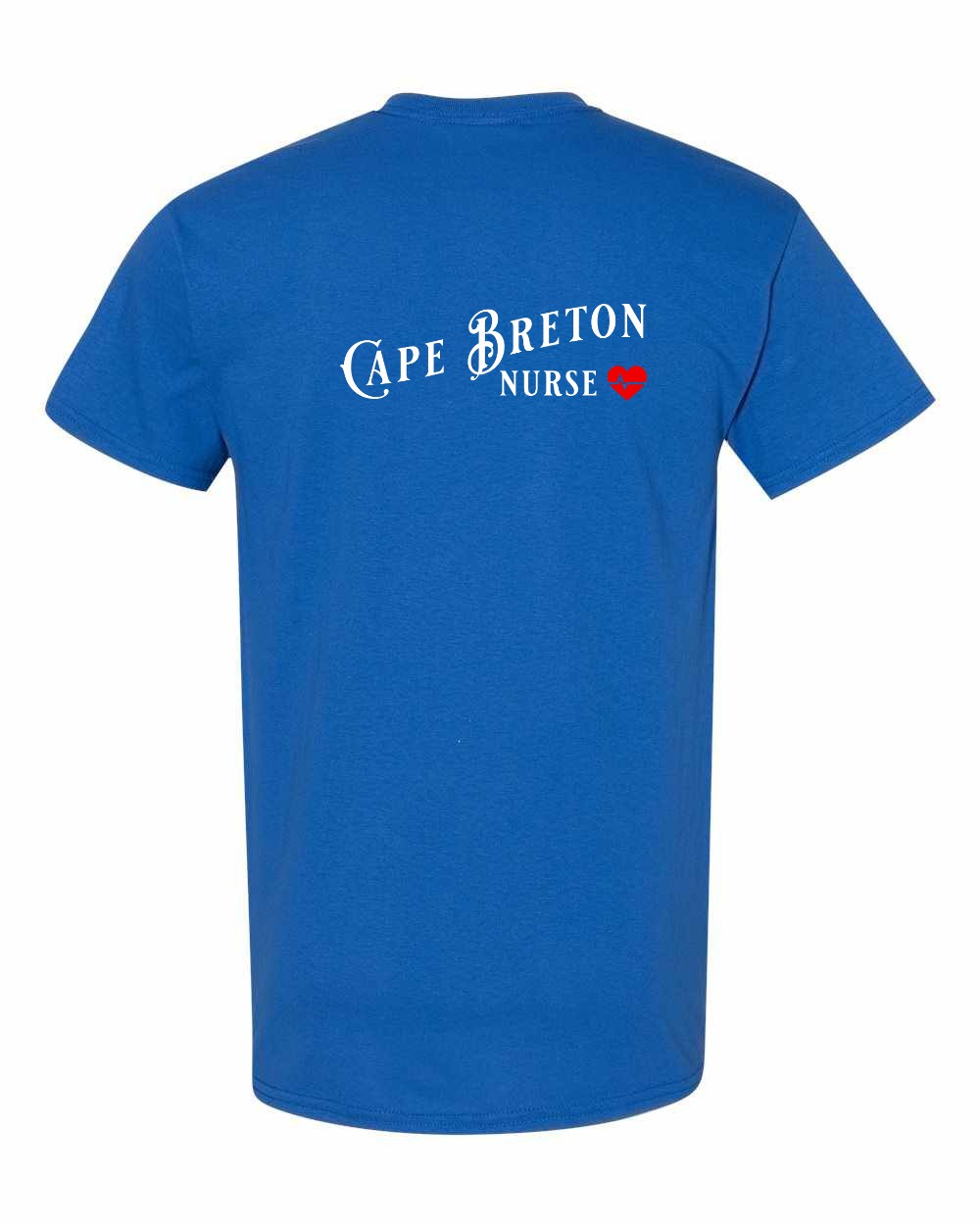 Cape Breton Nurse Left Chest and Back Men's Tee