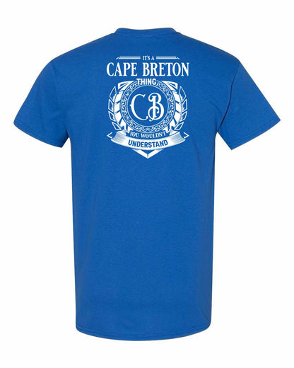 It's  A Cape Breton Thing Left Chest and Back Men's Tee