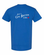 Just a CB Girl Red Heart Left Chest and Back Men's Tee