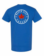 Never 51st Leaf Left Chest & Back Men's Tee - Gildan Canada (sewn Internationally)
