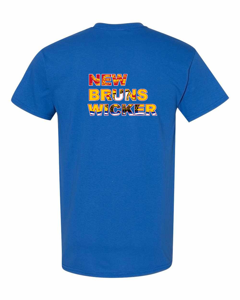 New Bruns Wicker Left Chest and Back Men's Tee