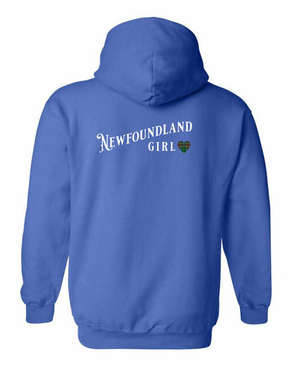 Newfoundland Girl Tartan Left Chest and Back Pullover
