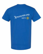 NFLD Guy Yellow Compass Left Chest and Back Men's Tee
