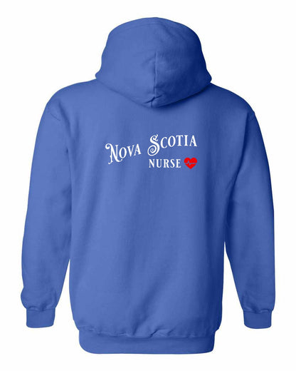 Nova Scotia Nurse Left Chest and Back pullover