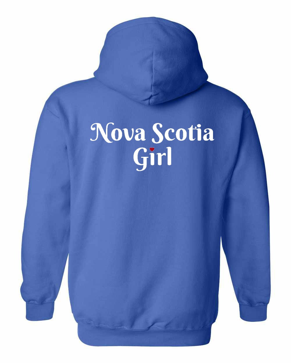 NS Girl Heart Dot Left Chest & Back Pullover Hoodie - Unisex