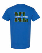 NFLD and Labrador Saltwater Raised Left Chest and Back Men's Tee