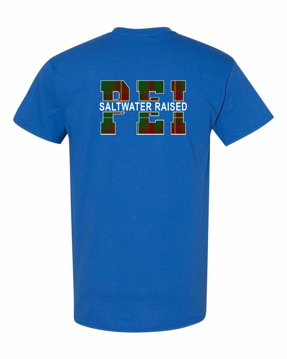 PEI Saltwater Raised Left Chest and Back Men's Tee