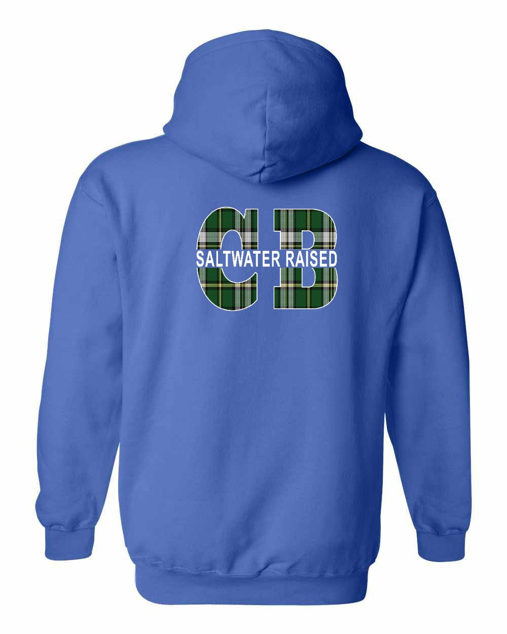 Saltwater Raised CB Left Chest and Back Pullover Hoodie - Unisex