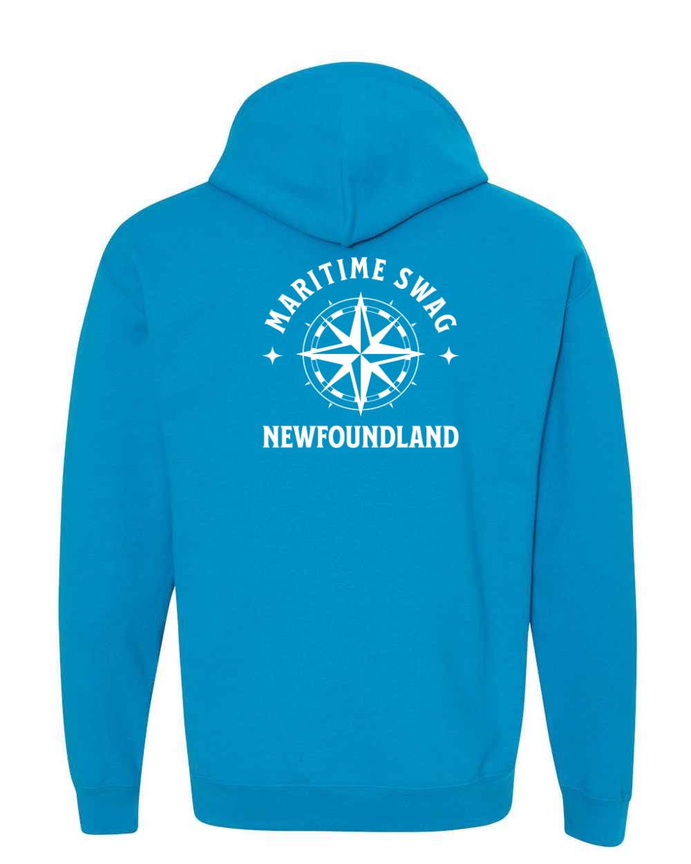 Maritime Swag NFLD Compass Left Chest and Back Pullover Hoodie - Unisex