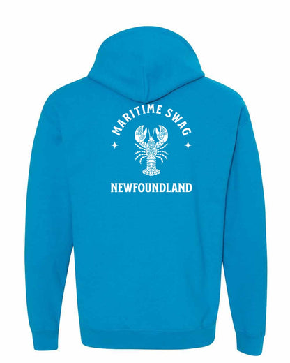 Maritime Swag Newfoundland Mandala white Lobster Left Chest and Back Pullover