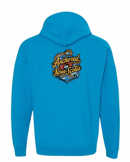Anchored In Nova Scotia (Old Design) Left Chest and Back pullover