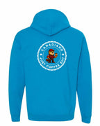 Canadiano just Coffee EH! Male Beaver Left Chest and Back Pullover Hoodie - Gildan Canada (sewn Internationally) - Unisex