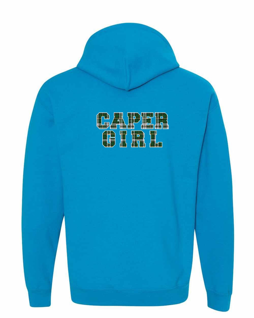 Caper Girl Left Chest and Back Pullover Hoodie - Unisex