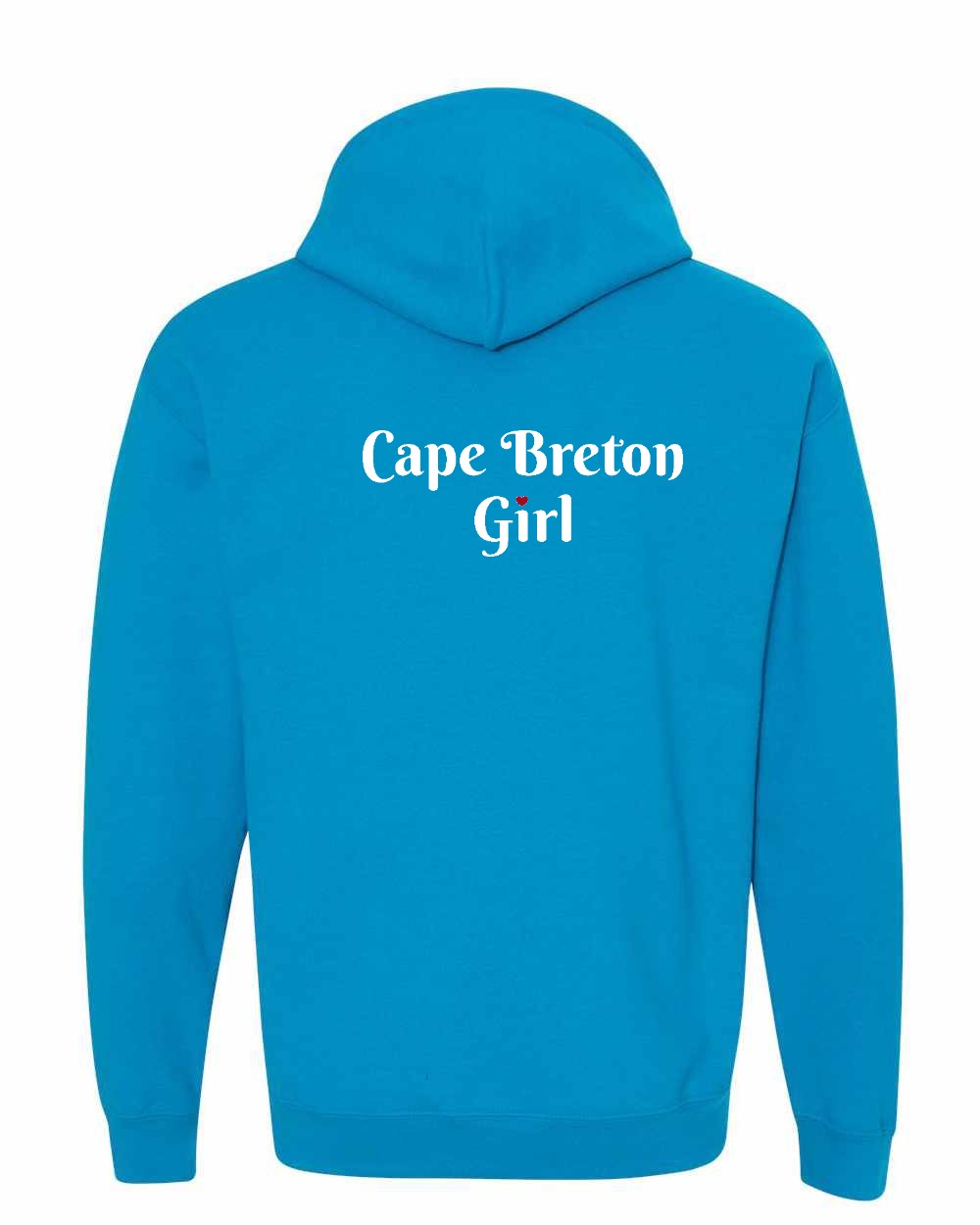 CB Girl Heart Dot Left Chest & Back Pullover Hoodie - Unisex