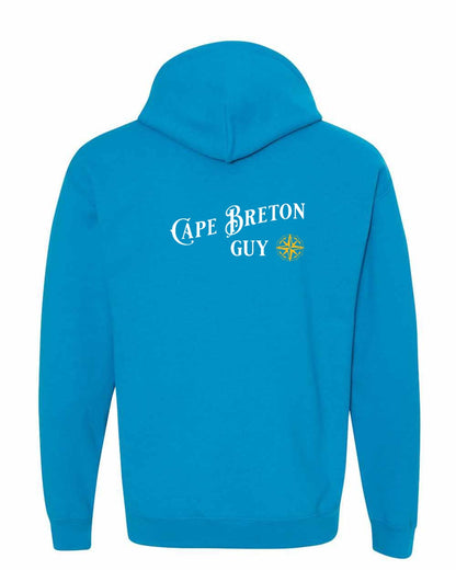 Cape Breton Guy yellow Left Chest and Back Pullover Hoodie