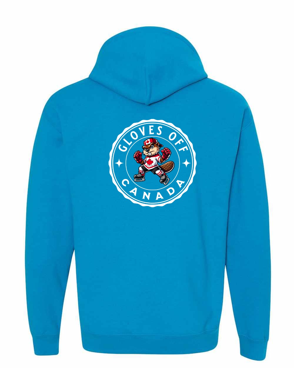 Gloves Off Beaver Left Chest and Back Pullover Hoodie - Gildan Canada (sewn Internationally) - Unisex