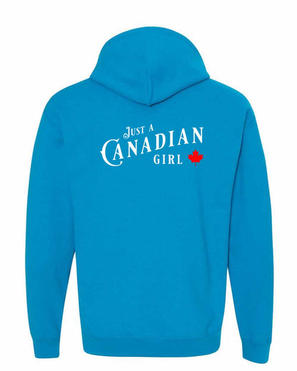 Just a canadian Girl Left Chest and Back Pullover