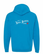 Just a NS Girl Red Heart Left Chest and Back Pullover Hoodie - Unisex