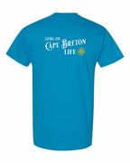 Living the CB Life yellow Left Chest and Back Men's Tee