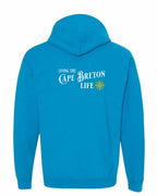 Living the CB Life yellow Left Chest and Back Pullover Hoodie - Unisex