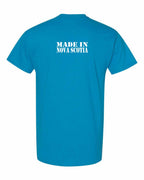 Made In NS ( White Lettering) Left Chest and Back Men's tee