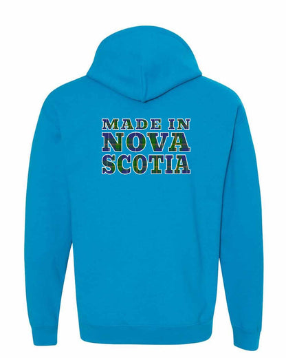 Made In Nova Scotia ( Tartan Lettering) Left Chest and Back pullover