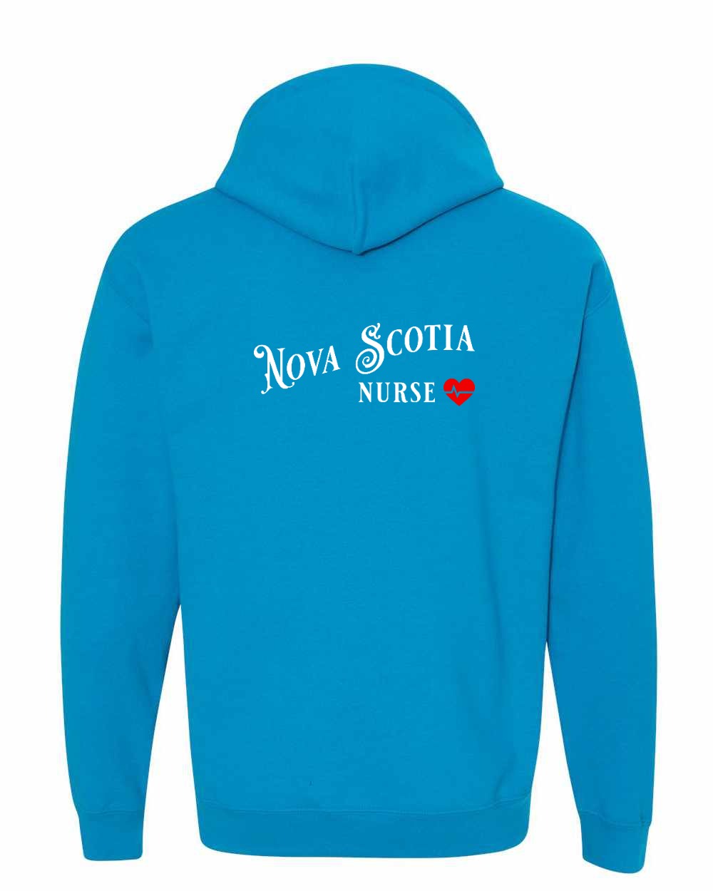 Nova Scotia Nurse Left Chest and Back pullover
