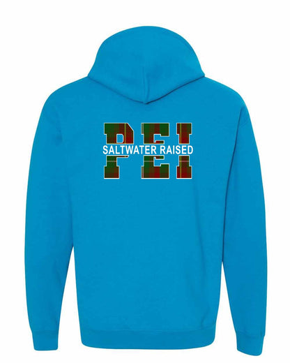 Prince Edward Island Saltwater Raised Left Chest and Back Pullover Hoodie