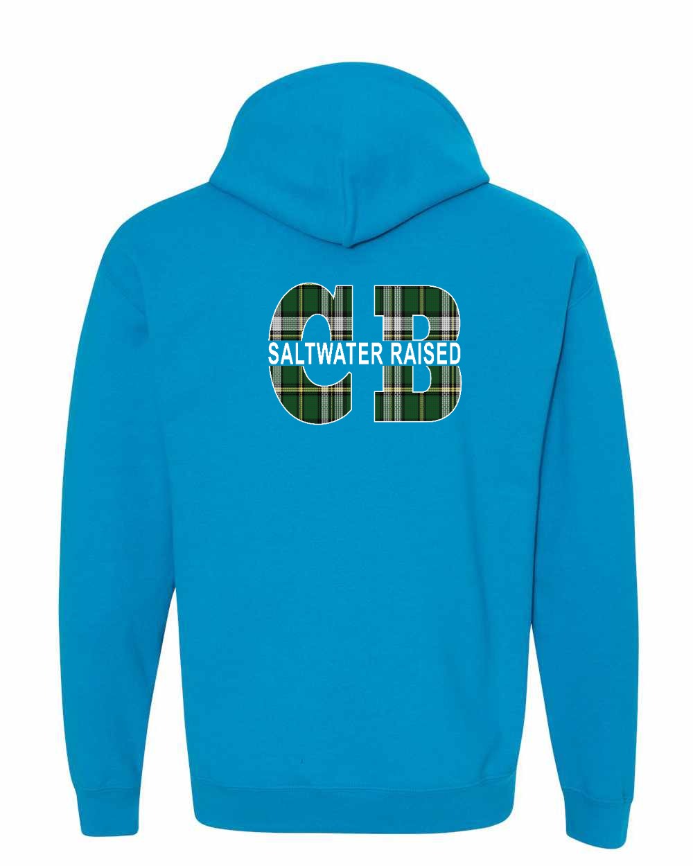 Saltwater Raised CB Left Chest and Back Pullover Hoodie - Unisex