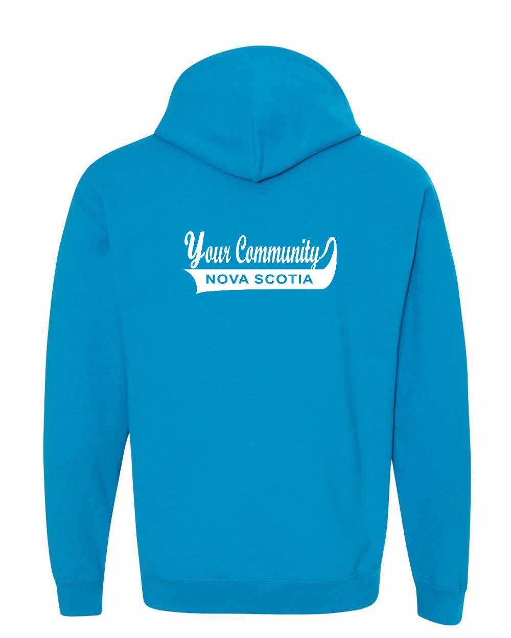 Custom Your Community Swoop (NS) Left Chest and Back Pullover Hoodie - Unisex