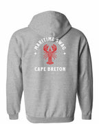 Maritime Swag CB Mandala Red Lobster Left Chest and Back Zip Hoodie - Unisex