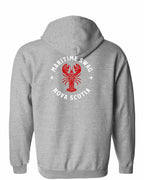 Maritime Swag NS Mandala Red Lobster Left Chest and Back Zip Hoodie - Unisex