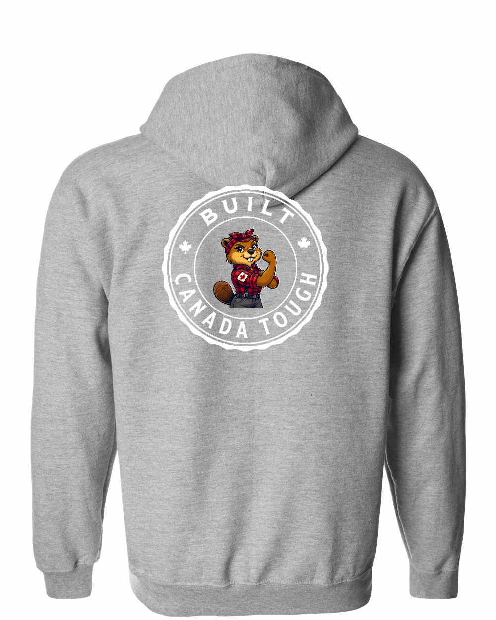 Built Canada Tough Rosie Flex Left Chest and Back Zip Hoodie - Gildan Canada (sewn Internationally) - Unisex