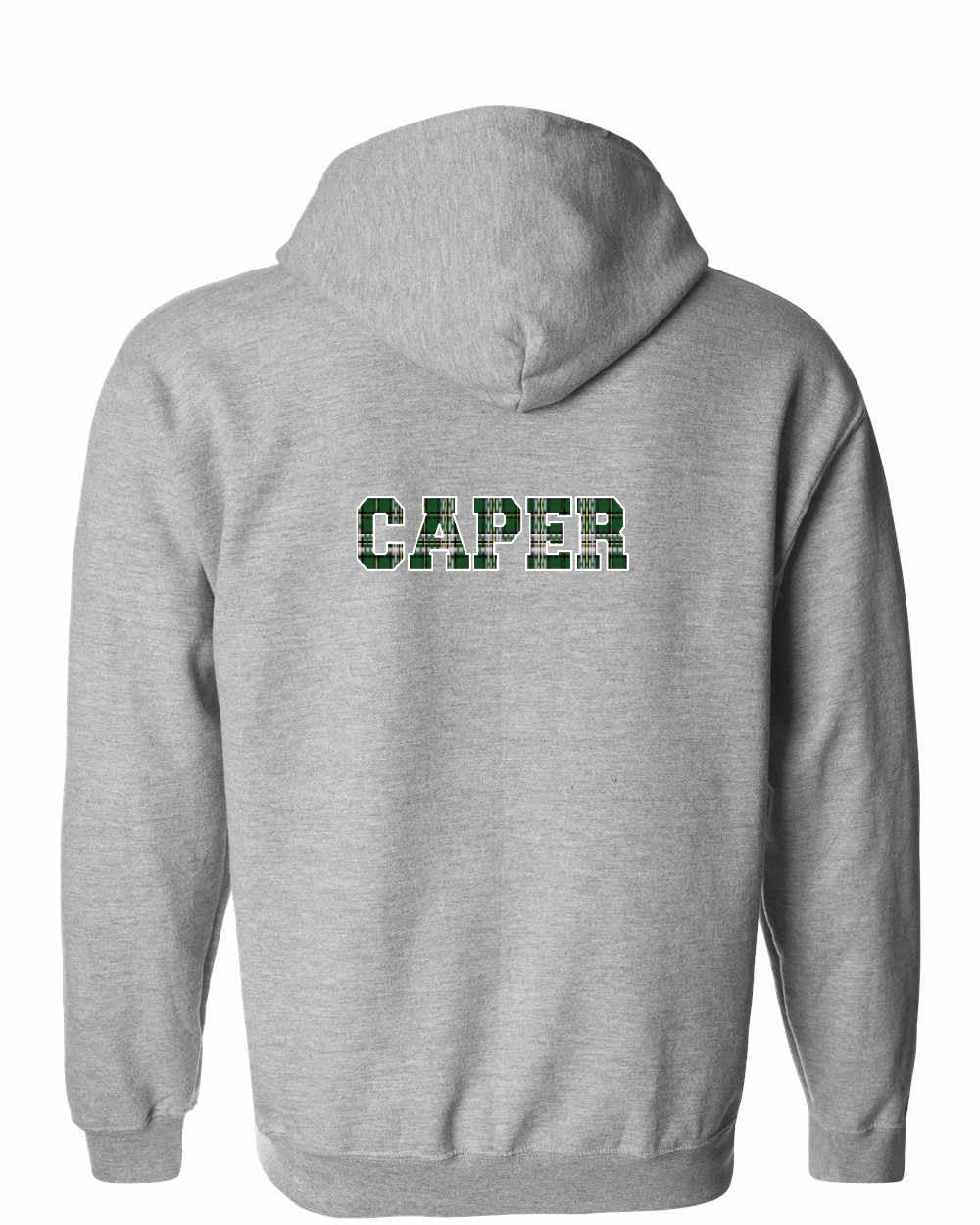 Caper Left Chest and Back Zip Hoodie - Unisex
