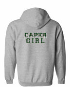 Caper Girl Left Chest and Back Zip Hoodie - Unisex