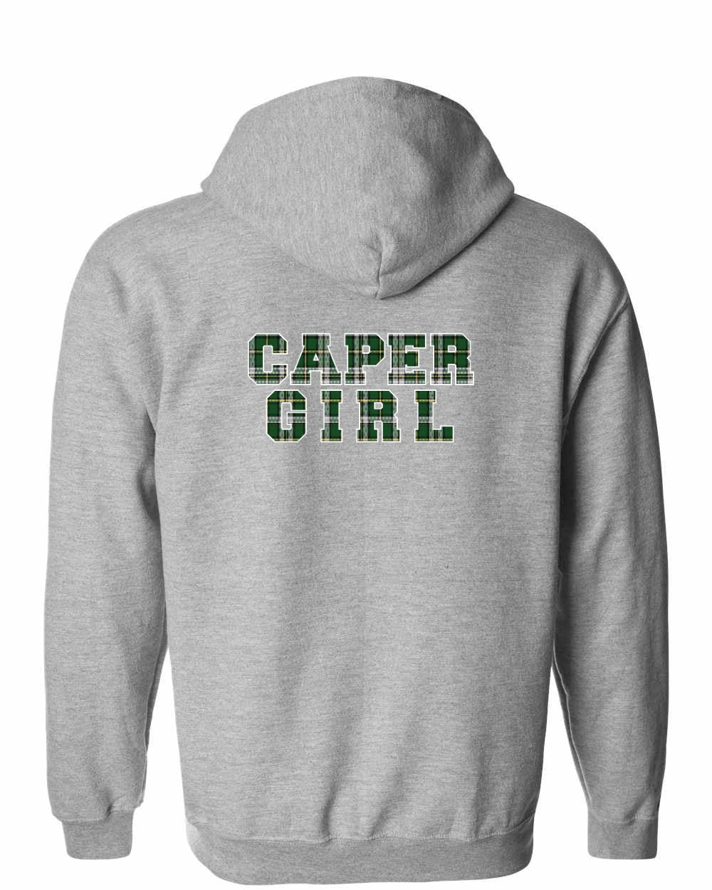 Caper Girl Left Chest and Back Zip Hoodie - Unisex