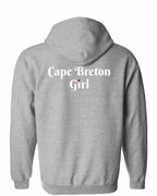 CB Girl Heart Dot Left Chest & Back Zip Hoodie - Unisex