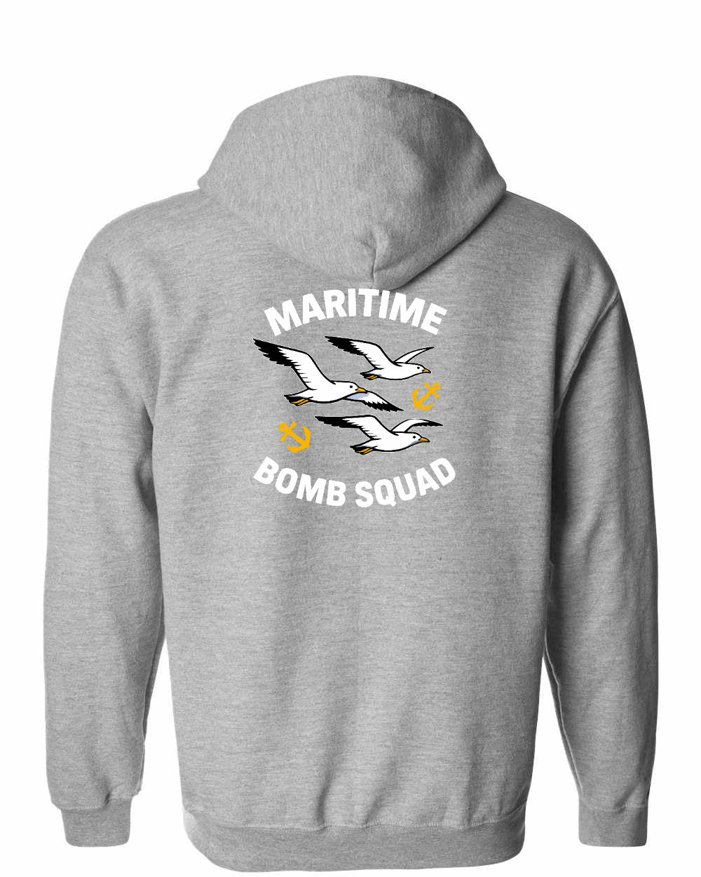 Maritime Bomb Squad Left Chest & Back Zip Hoodie - Unisex