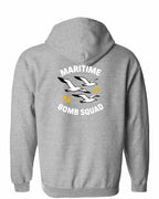 Maritime Bomb Squad Left Chest & Back Zip Hoodie - Unisex