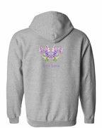 NS Lupins Left Chest and Back Zip Hoodie - Unisex