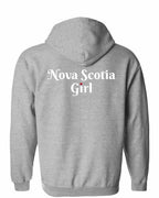 NS Girl Heart Dot Left Chest & Back Zip Hoodie - Unisex
