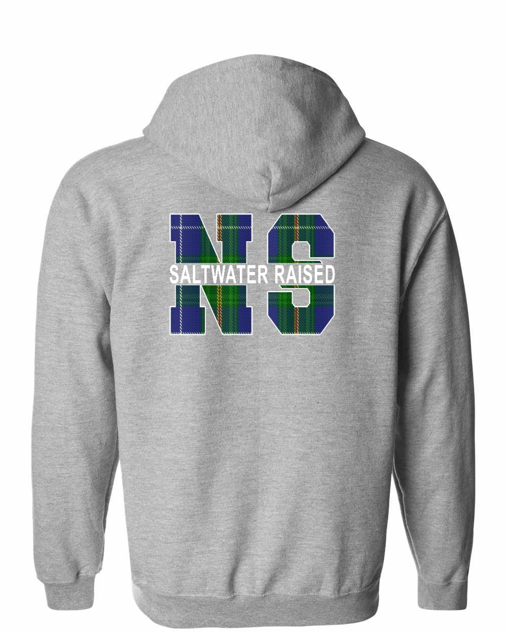 Saltwater Raised NS Left Chest and Back Zip Hoodie - Unisex