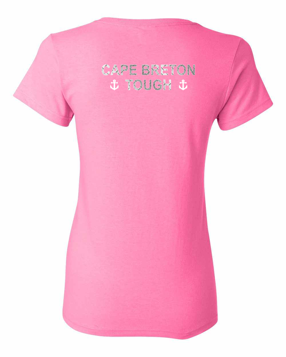 Built CB Tough Metal Left Chest and Back Women's Tee