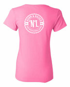 Born & Raised NFLD Left Chest and Back Women's Tee