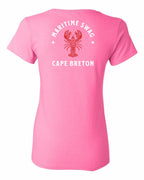 Maritime Swag CB Mandala Red Lobster Left Chest and Back Women's Tee