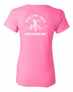 Maritime Swag NFLD Pirate Left Chest and Back Women's Tee