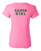 Caper Girl Left Chest and Back Women's Tee