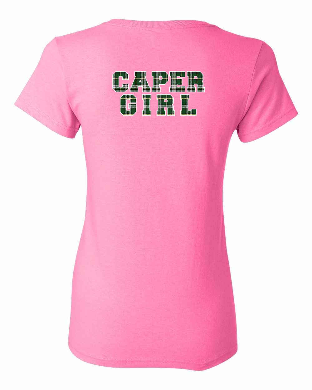 Caper Girl Left Chest and Back Women's Tee