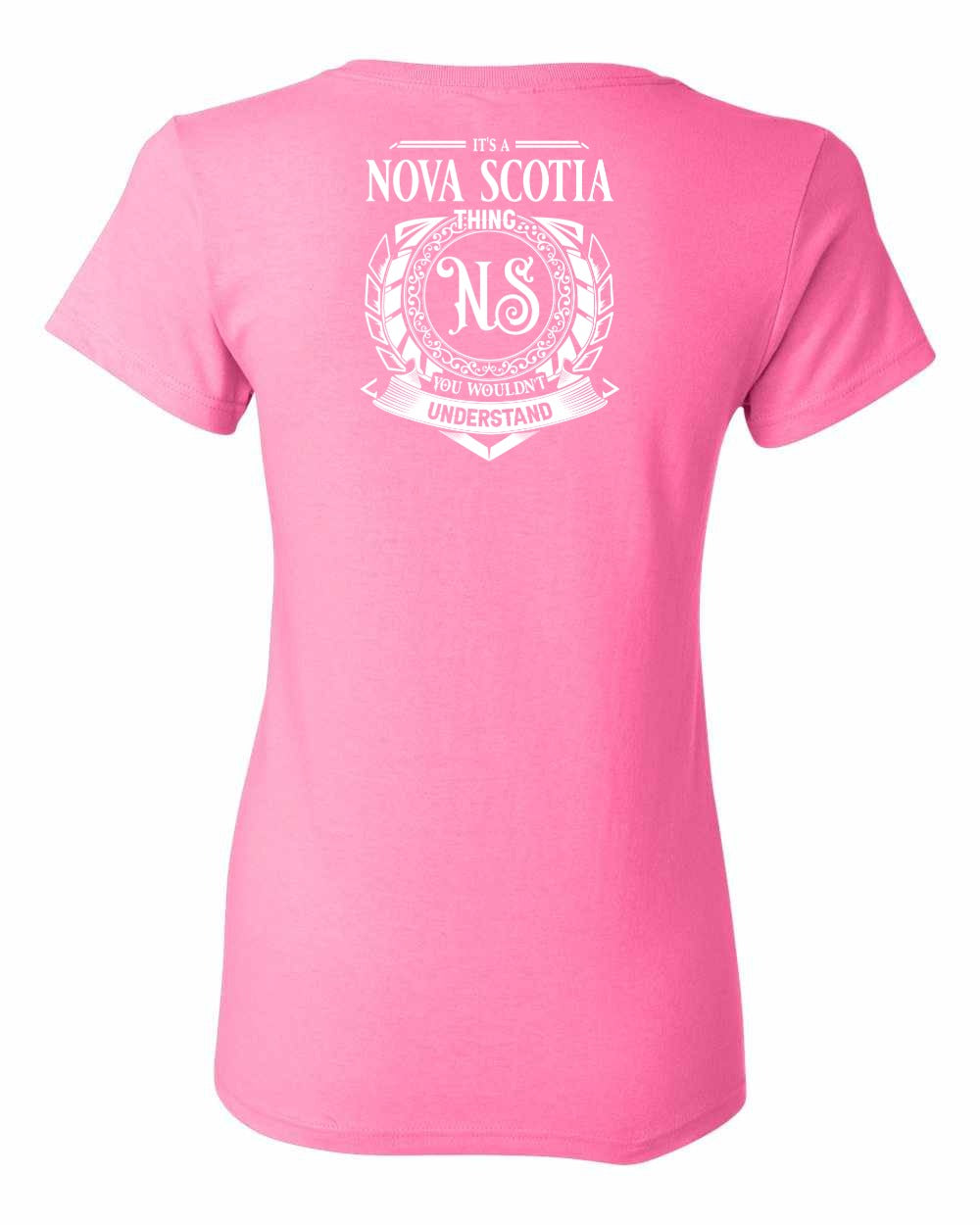 It's  A Nova Scotia Thing Left Chest and Back womens-tee