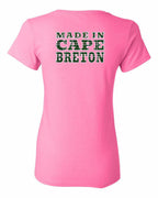 Made In CB Tartan Left Chest and Back Women's Tee